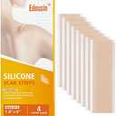 Silicone Scar Strips 1.6" x 6 - 8 Pcs, Reusable Scar Removal Tape for Keloid & Hypertrophic Scars, Medical-Grade Silicone Sheets for Acne, Surgery, Burn Scars, 4-Month Supply