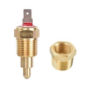 Electric Cooling Fan Thermostat Switch, 185 to 175 Degree Car Engine Radiator Sensor Switch with 3/8" Pipe Thread, AC Fan Thermostat Temperature Switch for 10" 12" 14" 16" Fan (175)
