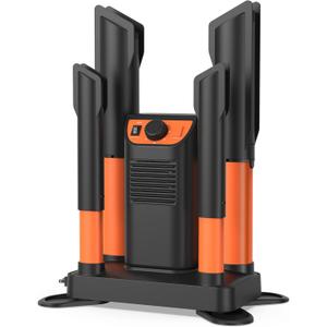 Boot Dryer Shoe Dryer, Glove Dryer & Boot Warmer with Heat Blower, Ski Boot Dryer with Adjustable Tubes & Timer, Ultra Silent, Quick Drying for Work Boots, Ski Boots, Sneakers, Gloves, Hats, Helmets