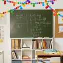 Rtteri 3 Pcs Crayon Felt Pom Pom Ball Garland Classroom Back to School Decor Handmade Felt Ball Hanging Garland for School Classroom Ambience Celebration Decor