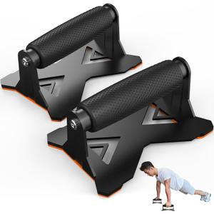 Fitarc Push Up Bars, Heavy Duty Steel Push Up Handles with Non-Slip Base | 660 LBS Weight Capacity; Comfortable Grip; Home Gym Equipment