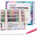 168 PCS Gel Pens for Adult Coloring Books, 162 Colors Gel Colored Pens Set with Travel Case, Perfect Gel Pens for Adult Drawing Doodling Journaling, Art Supplies and DIY Crafts