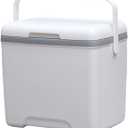 Portable 13L Outdoor Camping Picnic Insulated Thermal Cooler Box Ice Block Insulation Box (White)