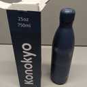 Konokyo Insulated Water Bottles,25 oz Double Wall Stainless Steel Vacuum Metal Flask for Sports Travel, Navy Blue