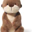 Otter Stuffed Animal Sea Otter Pup Plush Toy, Premium and Soft, Gifts for Babies, Children, Adults, 14.2 Inches, Brown, Companionship