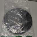 Silicone Bathroom Tray Round Vanity Tray Decorative Soap Holder Kitchen Countertop Organizer Coffee Table Decor for Candle, Perfume, Plant, 9 Inch, Black