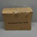 Baby Play Mat Foldable 74x50 Inch, Waterproof and Non-Slip Playmats, Safe Foam Playmat, Playpen Mat, Reversible Portable Baby Floor Mat for Infant and Toddler, Patterns Available on Both Sides (4'2" x 6'2" (Square), Beige)