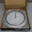La Crosse Technology WT3102S Atomic Analog Wall Clock, 10", Silver