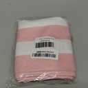 ALAGEO Outdoor Waterproof Pillow Covers for Patio Furniture Pink and White Stripes Decorative Throw Pillow Cover Solid Striped Pillowcases Set of 2 Cushion Case for Sofa Couch Chair 18 x 18 in