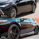 Side Skirts Kit Extensions Fit for Toyota Camry 2018 2019 2020 2021 2022 2023 2024 2025 SE XSE 4PCS Add-OnGlossy Black