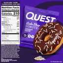 Quest Nutrition Bake Shop, Chocolate Frosted Donuts, 14g Protein, Less than 1g Sugar, Protein Snack, Low Sugar, 9 Count