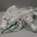 48 Pcs Mini Flip Top Glass Bottle Flip Top for Homemade Coquito Vanilla Extract Bottles with Caps Stickers for Holiday DIY Crafts Wedding Baby Shower Favors(4 oz)