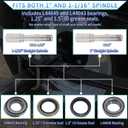 Trailer Hubs Kit 5 Lug 4.5 for 2000Lb 5x4.5 Trailer Axle Kit Fits 1" and 1-1/16" Straight Spindle 1 Set