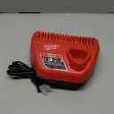 Milwaukee Genuine OEM 48-59-2401 M12 Lithium Ion 12 Volt Battery Charger w/LED Indicating, Red