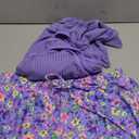 ROSEWE Modest Tankini Swimsuits for Women, Two Piece Athletic Womens Bathing Suits Blouson Tank Tops with Board Shorts (Large, Purple)