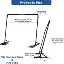 TOCRETOARE Hot Tub Cover Lifter, Spa Cover Lift, Hot Tub Cover Lift Removal System Height 31-41 Inch Adjustable, Fit for Most Spa Hot Tubs