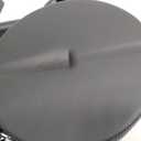 FURWOO Round Rolling Stool Height Adjustable Stool with Wheels for Spa Salon Massage Black