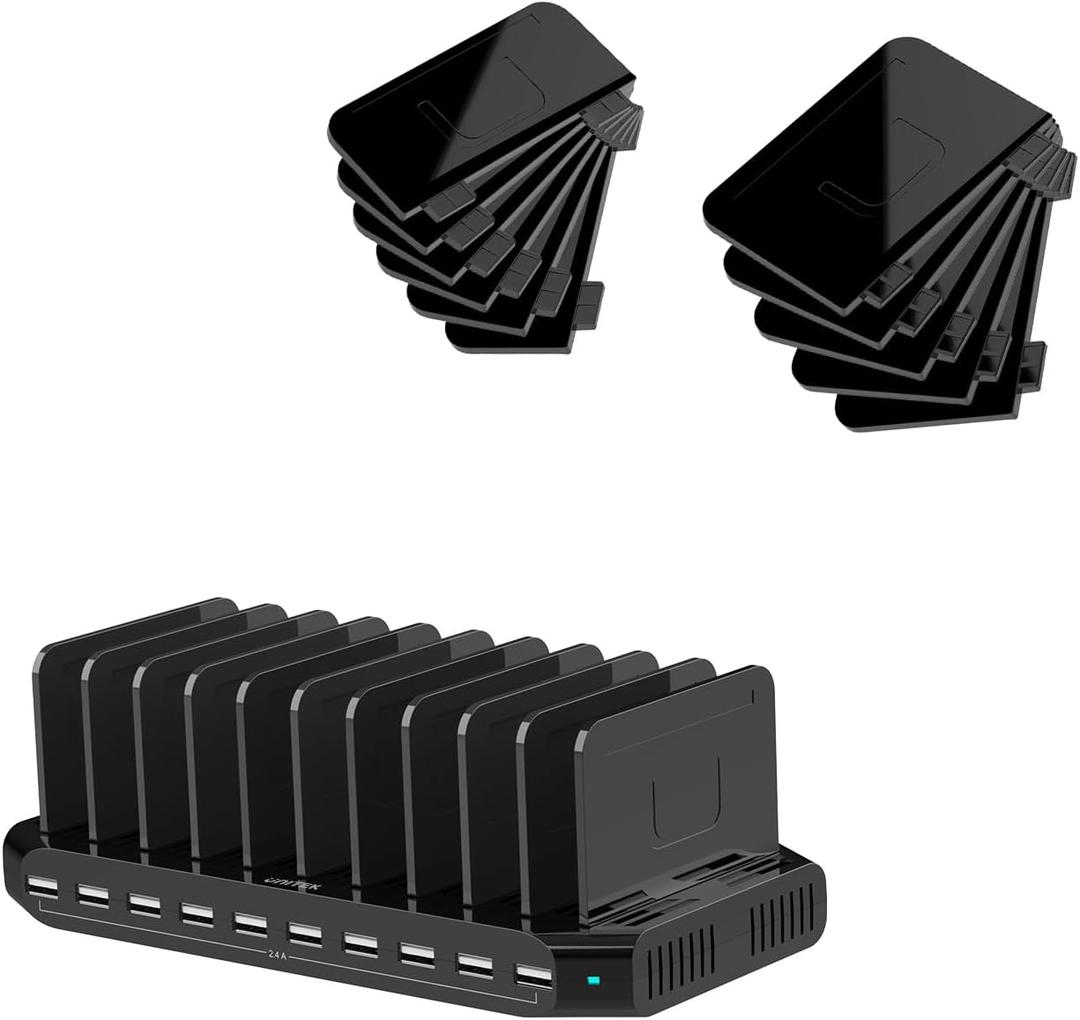 [Bundle] Unitek 10 USB Ports Charging Station and 11 Detachable Dividers