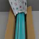Mahjong Racks with Pushers, Blue Wooden American Mahjong Tile Pushers and Racks Set of 4, with White Printed Mahjong Racks Drawstring Bag, Mahjong Accessories (19.68 Inches)