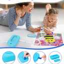 Electric Diamond Art Painting Pen, Vacuum Diamond Painting Pen Tools No Wax Needed for Adult/Kids, Precision Adsorption Diamond Art Pen Accessories, Portable USB Powered Ergonomic Design (Blue)