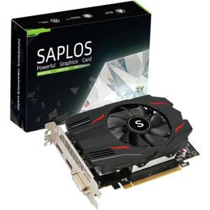 Radeon RX 550 Graphics Card, 4GB, GDDR5, 128-Bit, DisplayPort DVI-D HDMI, ITX Design, PC Video Card Gaming, 4K Output, Computer GPU, DirectX 12