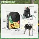 Ignition Switch 925-06119C with 2 Keys & Starter Solenoid Relay 725-06153A Kit Compatible with Cub Cadet XT1 XT2 LT42 LT46 LT50 LT54 / RZT/Z-Force/MTD/Troy-Bilt/Craftsman Riding Mowers