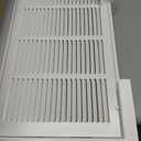 Fancat Return Air Filter Grille for 20x10 Ducts, Steel Vent Cover Grille with Removable Door for 1“ Filters | Suitable for Sidewall & Ceiling | White Coating | Outer Dimensions: 22 5/8” W x 12 5/8" H, 20''Wx10''H Ducts