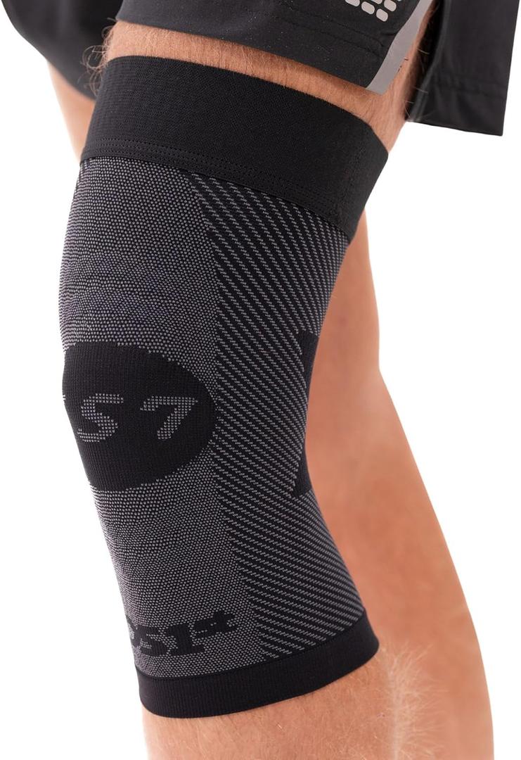 OS1st KS7 Performance Knee Brace with Compression Zone TechnologyStabilizing Knee Sleeve for Pain Relief, Patella Support, Running, Arthritis, Men & Women (XX-Large, Black)
