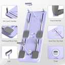 JANUA Pilates Board - Pilates Reformer Set, Multi-Purpose Foldable Pilates Reformer Board for Home, 5 in 1 Pilates Sliding Board