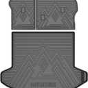 T TGBROS Cargo Mat for Kia Sportage 2023-2025 2026 All Weather Cargo Trunk Mat Cargo Liner Back Seat Cover Protector TPE Black Non-Slip Backrest Mats Trunk Mat(No PHEV & 2026 SX Prestige)
