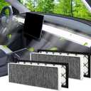 4pcs Air Filter Compatible with Tesla Model Y 2026 Cabin Air Filter HEPA Air Intake Filter Replacement with Activated Carbon for 2019-2026 Model Y Accessories Fit Model Y 2025 Refresh
