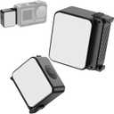 ULANZI LM18 Vlogging Light Mini LED Action Camera Video Light Magnetic Photography Fill Lighting for DJI Osmo Action 3/4 Camera Cage Accessories and Ulanzi PK-06 Pocket 3/4 Expansion Adapter