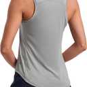 CRZ YOGA Lightweight Workout Tank Tops for Women - Athletic Running Sleeveless Shirts Racerback High Neck T-Shirt XS