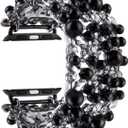 VIQIV Bling Bands Compatible with Apple Watch Band 38mm 40mm 41mm 42mm 44mm 45mm 49mm Iwatch Series SE 9 8 7 6 5 4 3 2 Ultra, Diamond Rhinestone Metal Pearl Dressy Bracelet Wristband Strap for Women