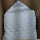 Bedsure Quilts Queen Size - Bright White Bedspread Queen Size & Lightweight Comforter, Modern Coverlet with Clover Pattern, Ultra Soft All-Season Bedding, 90 x 96 Inches | Stitch-Free Quilting, Lightweight, Summer Bedding Set, Machine Washable, Pet-Friendly