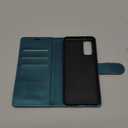 Wallet Case for Samsung Galaxy S20 6.2", RFID Blocking Credit Card Holder, PU Leather Folio Flip Kickstand Protective Shockproof Cover for Samsung S20 (Blue-Green)