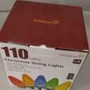 Minetom C9 Christmas Lights Outdoor, 72 FT 110 LED C9 String Lights, 8 Modes & Timer Connectable Waterproof for Christmas Tree Light Indoor Outdoor Roofline Patio Outside Yard Xmas Decor, White