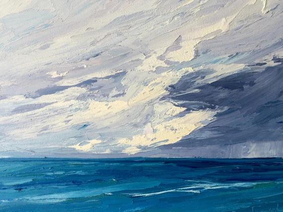 Ocean Canvas Wall Art, 10" x 8"