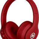 Kids Headphones Bluetooth Wireless/Wired Volume Limited 85 /110dB Over Ear Foldable Protection Headset with AUX 3.5mm Mic for Boys Girls Child School Pad Tablet Red