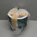 Melphoe 1 Pack Self Watering Hanging Planters Indoor Flower Pots, 8.3 Inch Outdoor Hanging Plant Pot Basket, Plant Hanger with 3Hooks Drainage Holes for Garden Home (Emerald)