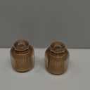 Woho Votive Candle Holders for Wedding Centerpieces, Tealight Candle Holder Set of 2, Glass Votive Candle Holder Bulk for Home Decor(Brown, 3.5'' Tall 3.1'' Diameter)