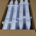 28 Pieces Christmas Tree Guard, 16inches Small Christmas Tree Fence for Dogs, White Plastic Traditional Around Xmas Gate, Ideal for Home Decoration, Wedding, Fairy Garden, Party