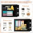 1.2 Cu Ft Small Fireproof Safe Box for Home, Fire Safety Box with Digital Keypad Lock and Removable Shelf, Personal Security Closet Safes for Home, Money, Jewelry, ID Documents