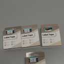 4 Pack Tapes Compatible with DYMO D1 Label Tape 45010 S0720500 Replace for DYMO Label Maker Refills, 1/2Inch x 23Ft, Black on Clear, for Dymo LabelManager 160 210D 280 360D LM1600 D1600 Labeler