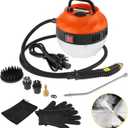 Dyna-Living Handheld Steam Cleaner 2500W Steam Cleaner for Cleaning Portable High Pressure Car Steamer 1.4L Large Water Tank Electric Steamer Cleaner Machine for Auto Detailing (Orange)