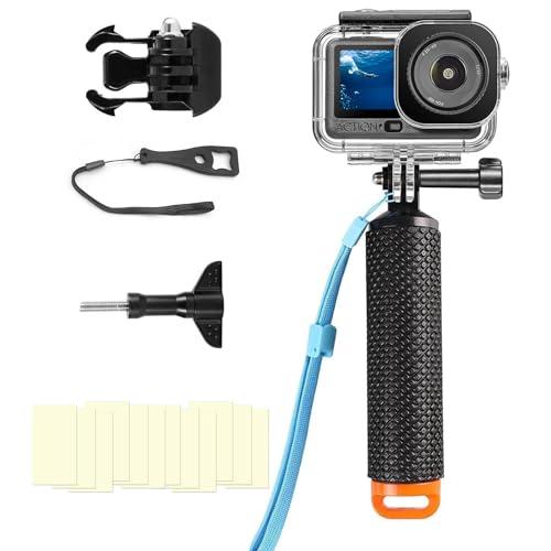 BO&DQQ Underwater Waterproof Case Compatible with DJI Osmo Action 6 Camera, 196FT/60M Dive Diving Housing Cover Shell with Camera Handle Mount Accessories Kit