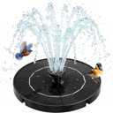 3.5W Solar Fountain for Bird Bath, Solar Water Fountain Outdoor with 6 Nozzles & 4 Fixed Rods, Solar Fountain Pump Water Pump for Garden, Pond, Fish Tank, Pool