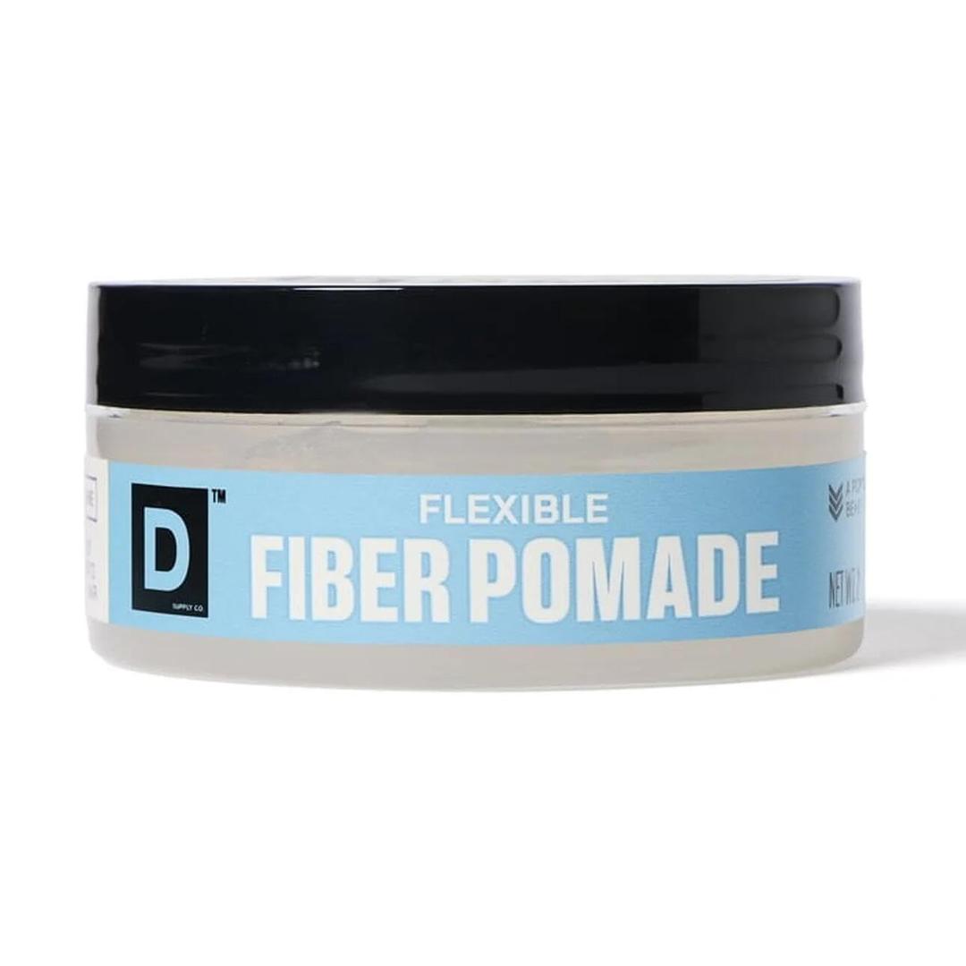 Duke Cannon Supply Co. Flexible Fiber Pomade  2 oz  Strong Hold, No Shine, Water-Based for Easy Washout, Textured & Pliable Finish for Shorter Hairstyles (2 Ounce (Pack of 1))