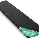 1.5" Rise Rubber Threshold Ramp, 2204Lbs Recycled Rubber Power Threshold, 35.4" L x 7.87" W Non-Slip Surface Solid Threshold Ramp is Adjustable and Cuttable for Wheelchairs, Power Scooters