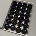 Meldel 24 PCS Silicone Chair Leg Floor Protectors Extra Small(0.6"-0.8") Rubber Felt Furniture Pads Chair Legs Caps/Covers for Hardwood Floors, Tile from Scratches & Reduce Noise - Round, Black